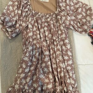 Floral Puff Sleeve Dress